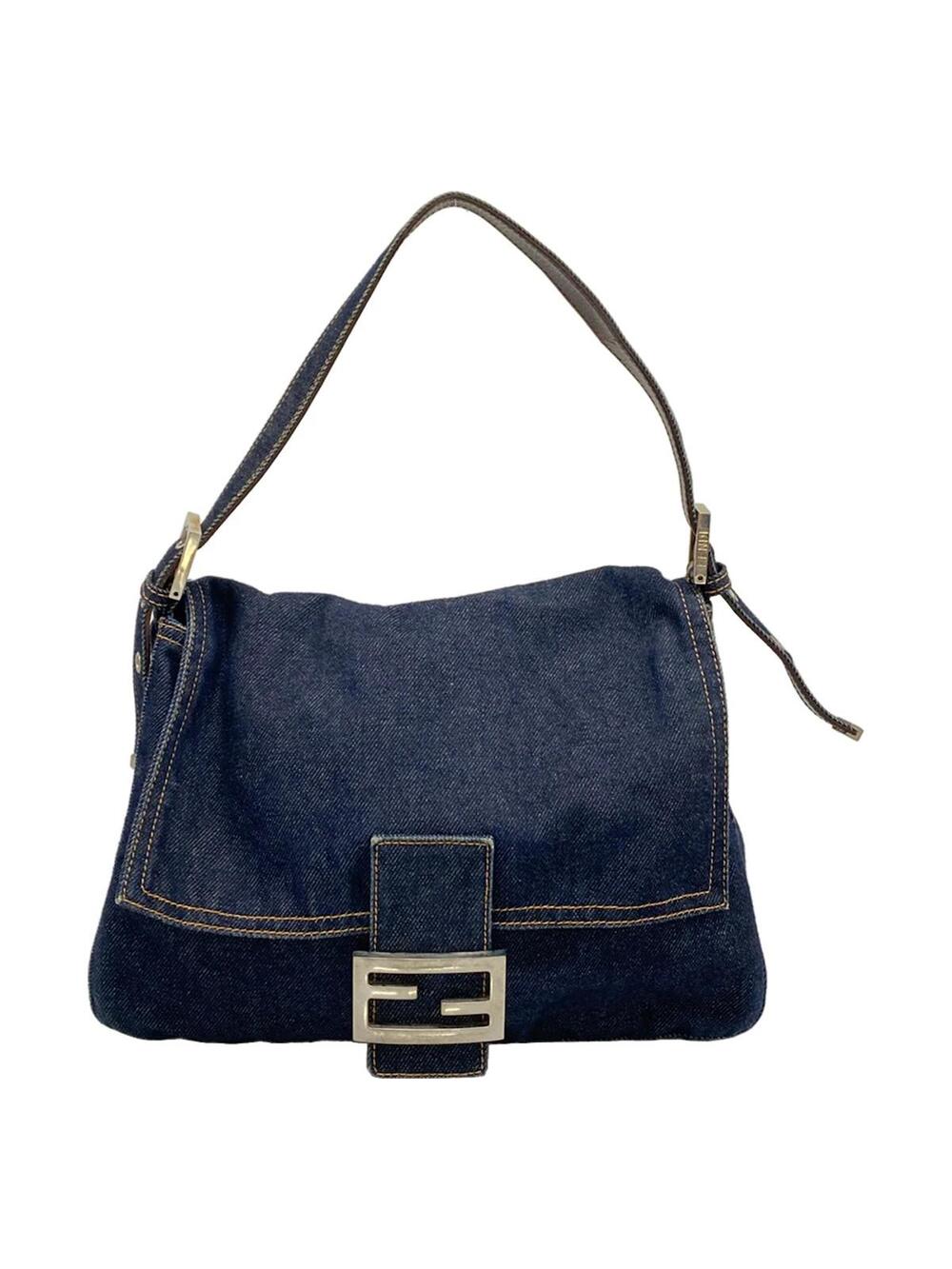 Fendi Mama Bucket Blue Denim Leather #346105F23B